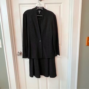 Eileen Fisher Wool Knit Jacket/Skirt Set